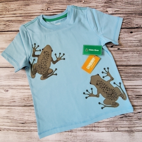 Gymboree Turtle and Frogs T-Shirts and Plaid Shorts Outfit NWT - Picture 8 of 8